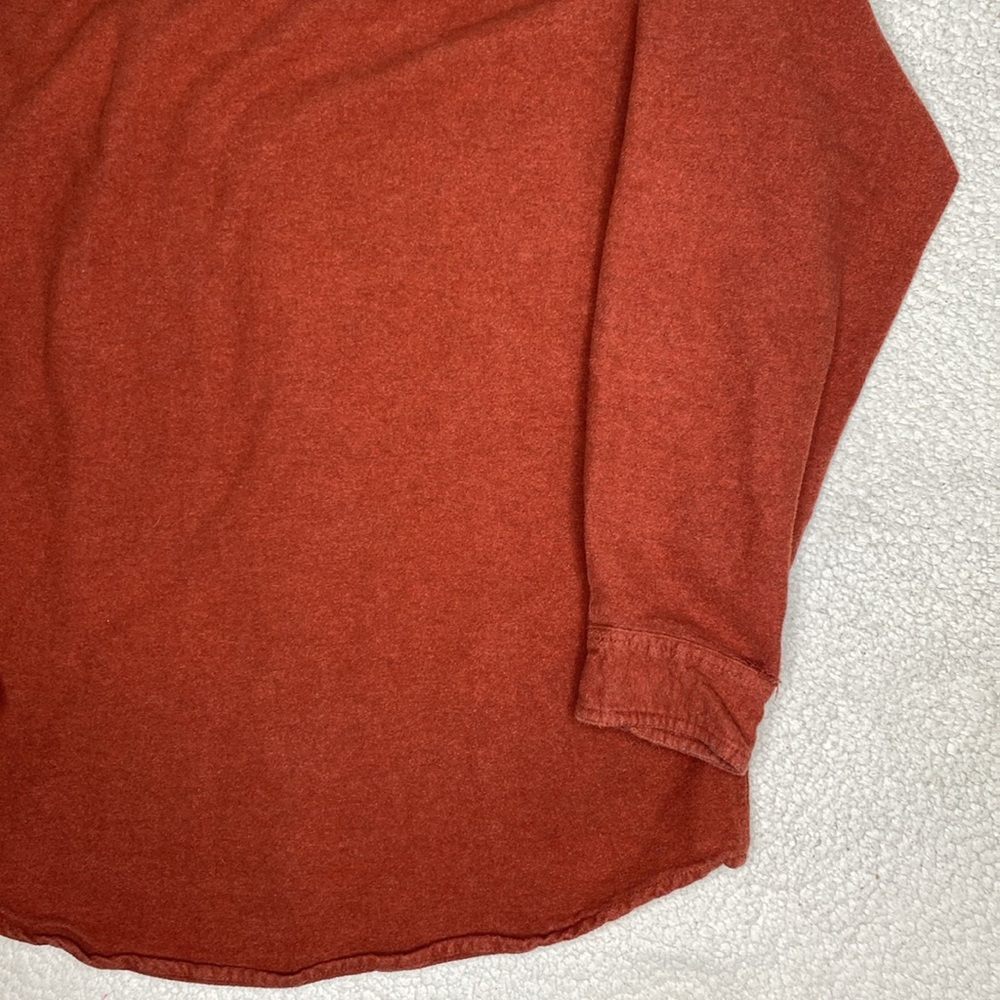 Stoic Orange Chamois Button Down Shirt: Size Small - Picture 10 of 11